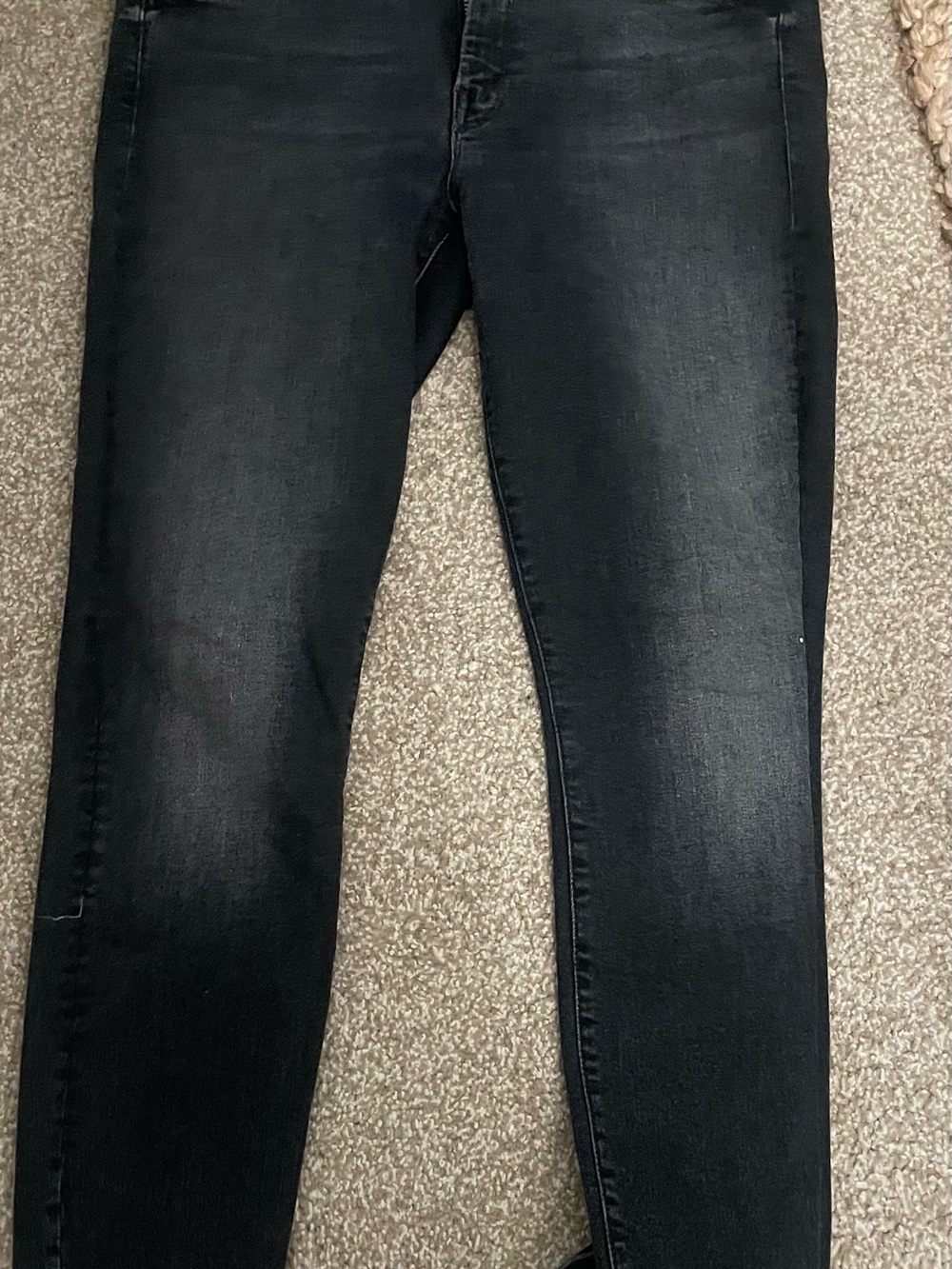 Mothers Distressed Black Skinny Jeans - Modern Slim Fit